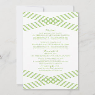 Tarjeta de información verde moderna sobre decorac