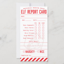 Tarjeta de informe del Elf Oficial