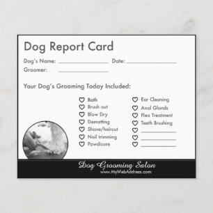 Tarjeta de informe para perros para ganaderos