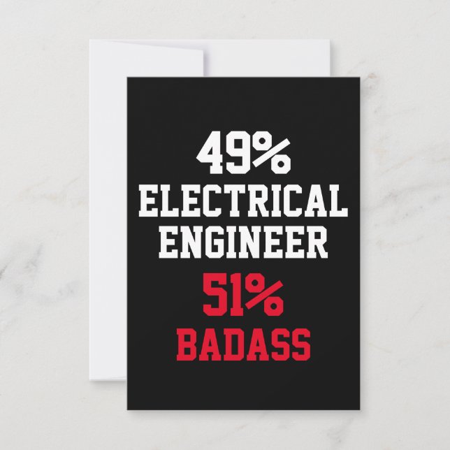Tarjeta de ingeniero eléctrico genial (Anverso)