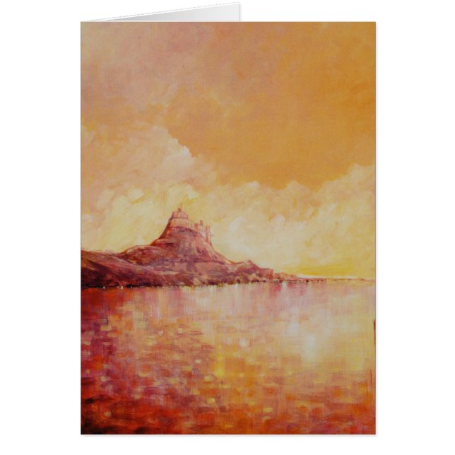 Tarjeta de Inglaterra del castillo de Lindisfarne (Frente)