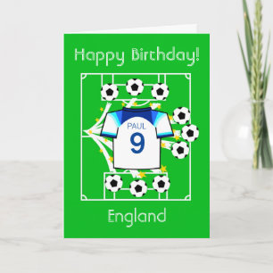 Tarjeta de Inglaterra Estrella del Fútbol
