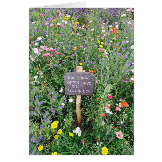 Tarjeta de inicio pequeño Big Things (Frente)