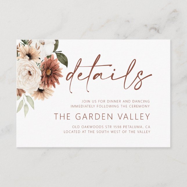 Tarjeta de inscripción (Anverso)