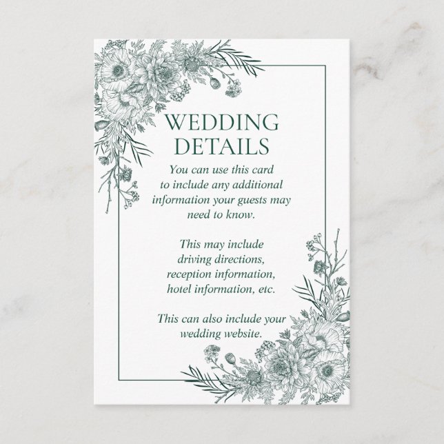 Tarjeta de inscripción (Anverso)