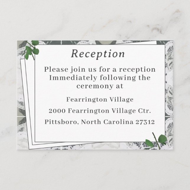 Tarjeta de inscripción (Anverso)