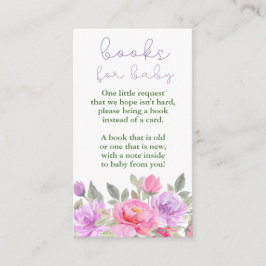 Tarjeta de inscripción Baby Shower para una bebé d