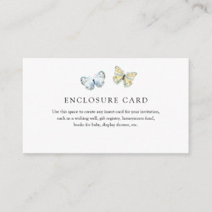 Tarjeta de inscripción Boho Butterflies