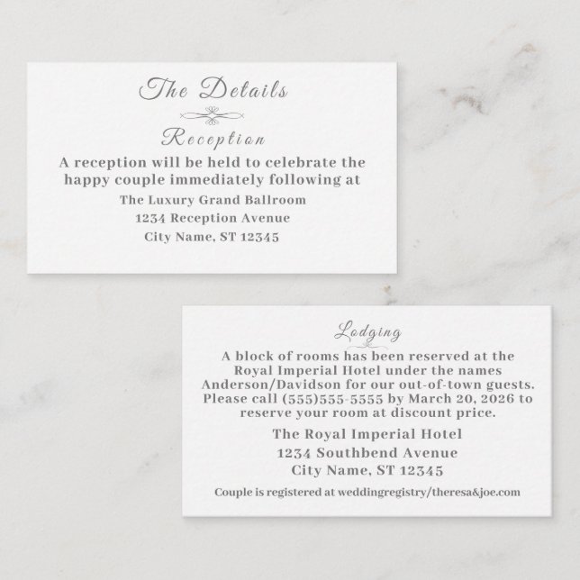 Tarjeta de inscripción católica (Anverso / Reverso)