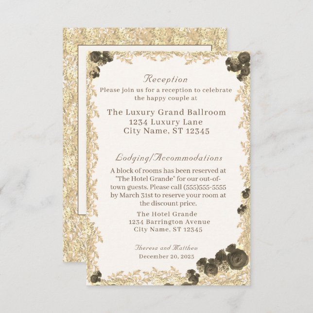 Tarjeta de inscripción católica para Rosas de orig (Anverso / Reverso)