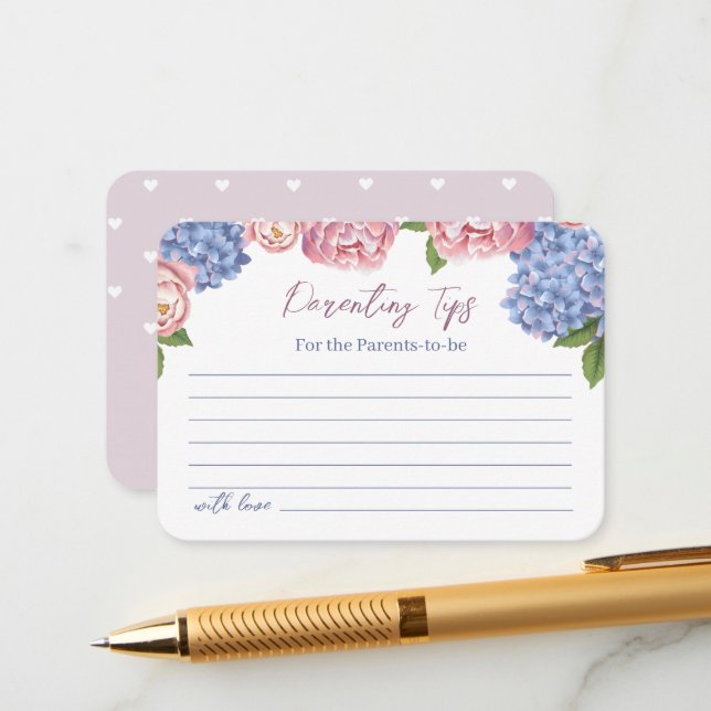 Tarjeta de inscripción con consejos para padres. (Anverso/Reverso In Situ)