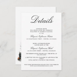 Tarjeta de inscripción de Boda de la aldea de Hall