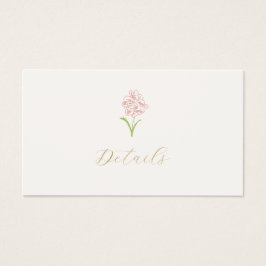 Tarjeta de inscripción de Boda del Registro de Reg