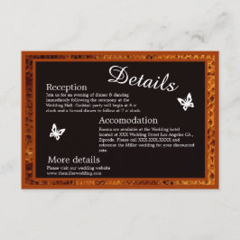 tarjeta de inscripción de boda salvaje de serpient