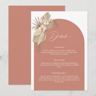 Tarjeta de inscripción de detalles de la hierba Bo