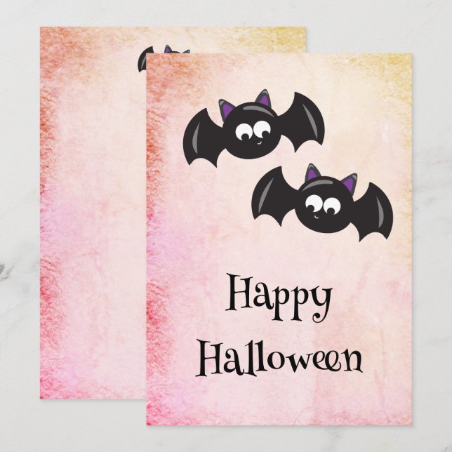 Tarjeta de inscripción de Halloween (Anverso / Reverso)