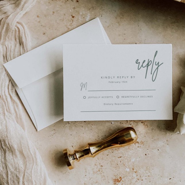 Tarjeta de inscripción de invitación de boda simpl (Subido por el creador)