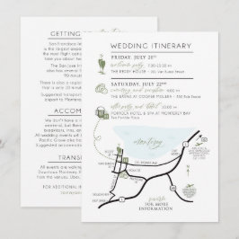 Tarjeta de inscripción de invitación para mapa de 