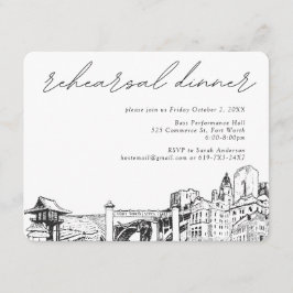 Tarjeta de inscripción de invitaciones para cenas 