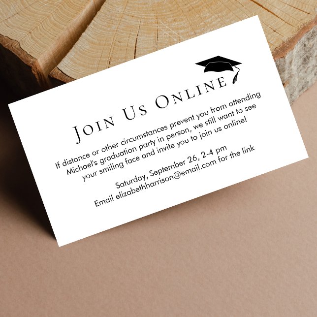 Tarjeta de inscripción de la fiesta de graduación  (Subido por el creador)