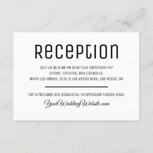 Tarjeta de inscripción de la recepción de boda min