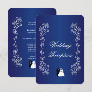 Tarjeta de inscripción de la recepción de bodas No
