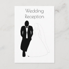 Tarjeta de inscripción de la recepción de bodas No
