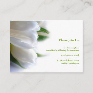 Tarjeta de inscripción de recepción de boda