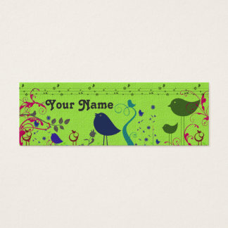 Tarjeta de inscripción de regalo para aves