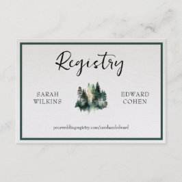 Tarjeta de inscripción de registro, Bosque acuátic