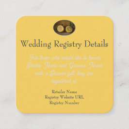 Tarjeta de inscripción de registro de bodas de lim