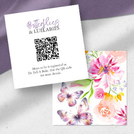 Tarjeta de inscripción de registro de mariposas y