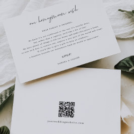 Tarjeta de inscripción de solicitud de regalo de B