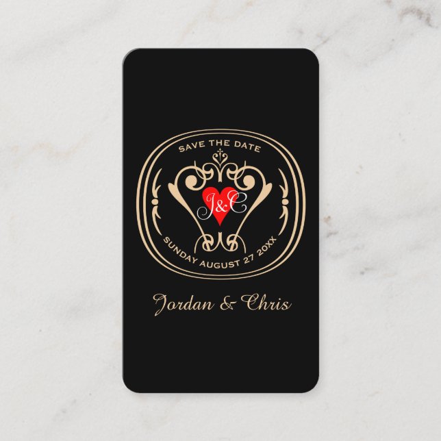 Tarjeta de inscripción de Vows tradicional (Anverso)