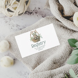 Tarjeta de inscripción del Registro de Baby Shower