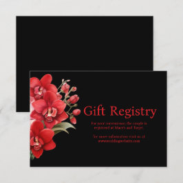 Tarjeta de inscripción del Registro de Bodas de or