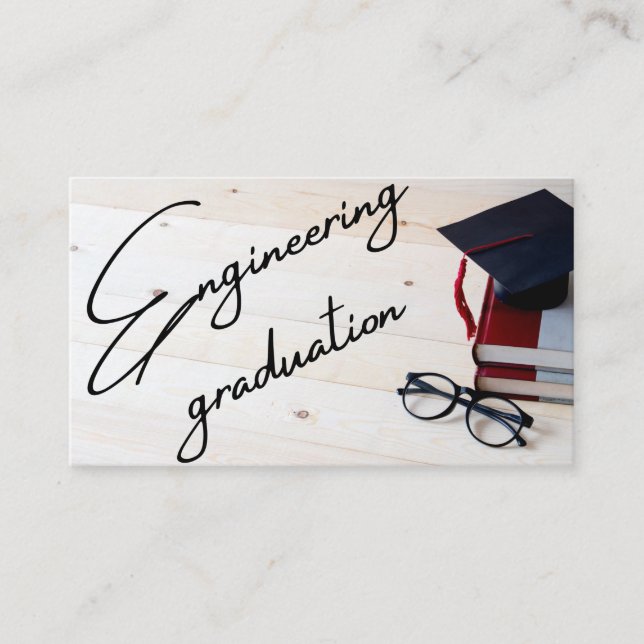 Tarjeta de inscripción (graduación de ingeniería) (Anverso)