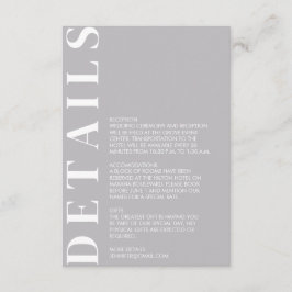 Tarjeta de inscripción gris media india