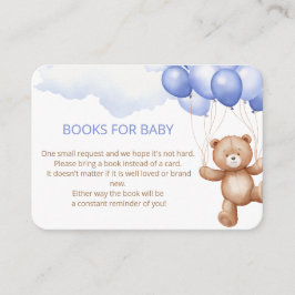 Tarjeta de inscripción "LIBROS PARA BEBÉ"