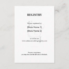 Tarjeta de inscripción moderna para el registro de