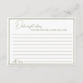 Tarjeta de inscripción Novia Ducha de noche ideas