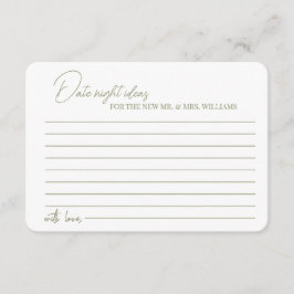 Tarjeta de inscripción Novia Ducha de noche ideas