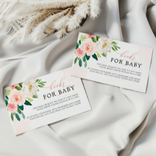 Tarjeta de inscripción para bebés del Rubor Pink F