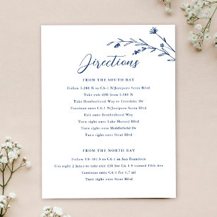 Tarjeta de inscripción para Boda de flor salvaje a