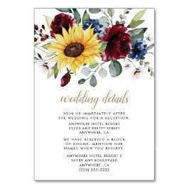 Tarjeta de inscripción para Bodas de la Marina y B