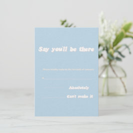 Tarjeta de inscripción para Bodas modernos Baby Bl