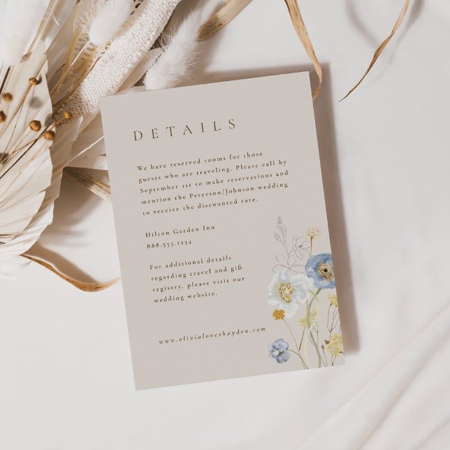 Tarjeta de inscripción para detalles del Boda botá (Subido por el creador)