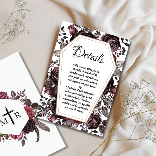 Tarjeta de inscripción para detalles del Boda de a (Subido por el creador)