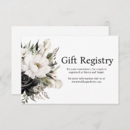 Tarjeta de inscripción para el registro de Bodas b