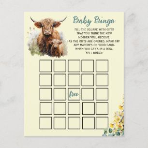 Tarjeta de inscripción para juego de bingo para be